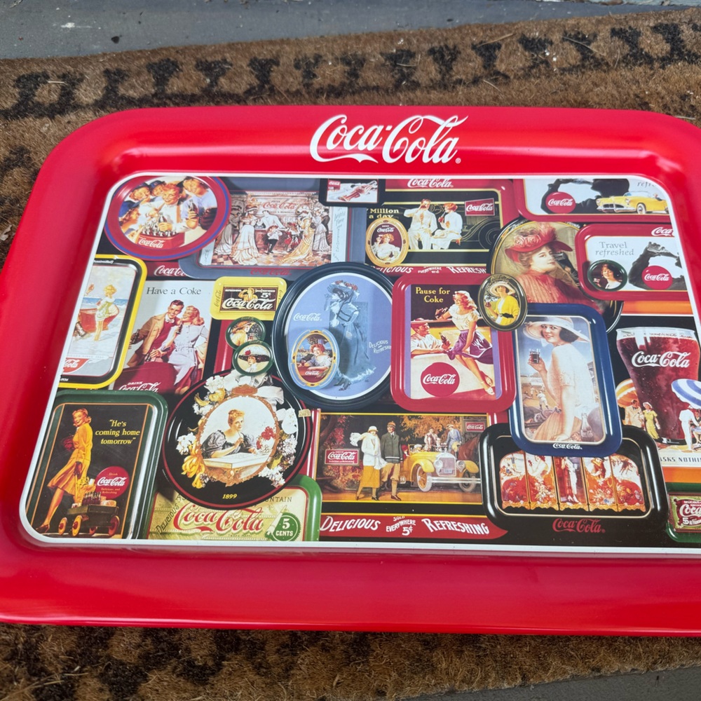 Coca-Cola Red and White Collector's Tray Coke